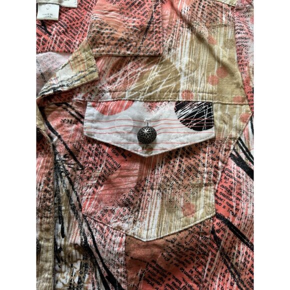 Christopher & Banks Women Jacket Size Medium Long Sleeve Buttons Polka Dots City - Picture 6 of 13